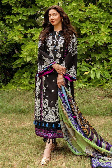 Sira Luxury Embroidery Lawn Unstitched 3 Piece 04-B