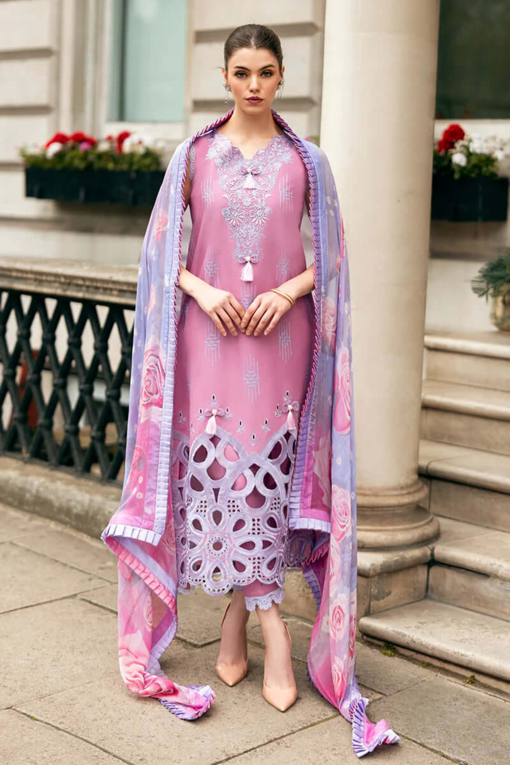 Mushq Luxury Embroidery Lawn Unstitched 3 Piece 06-B